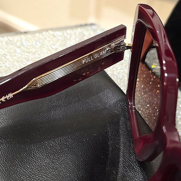 Quay Australia Full Glam Sunglasses- Pinot/Pinot Taupe main image 6